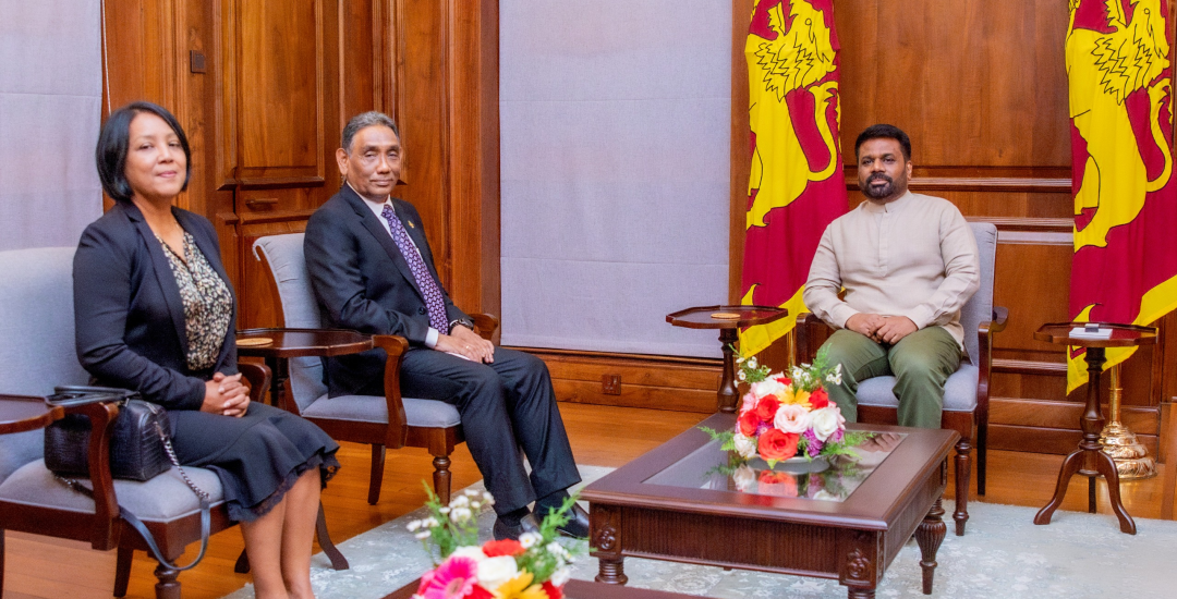 High Commissioner His Excellency Masood Imad pays a Courtesy call on Hon. Anura Kumara Disanayake, President of the Democratic Socialist Republic of Sri Lanka.